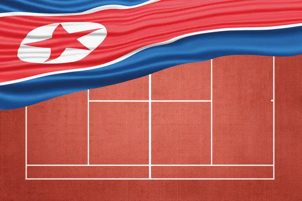 Clay Tenis Sahasında Kuzey Kore Bayrağı, Spor Sembolü