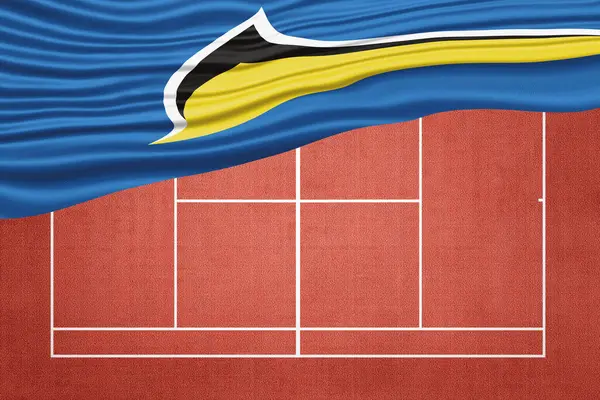 St. Lucia Bayrağı Clay Tenis Sahası, Spor Sembolü