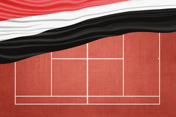 Clay Tenis Sahasında Yemen Bayrağı, Spor Sembolü