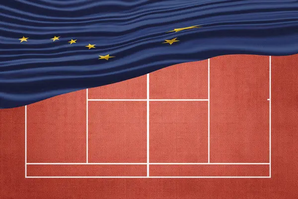 Alaska Bayrağı Clay Tenis Sahasında, Spor Sembolü