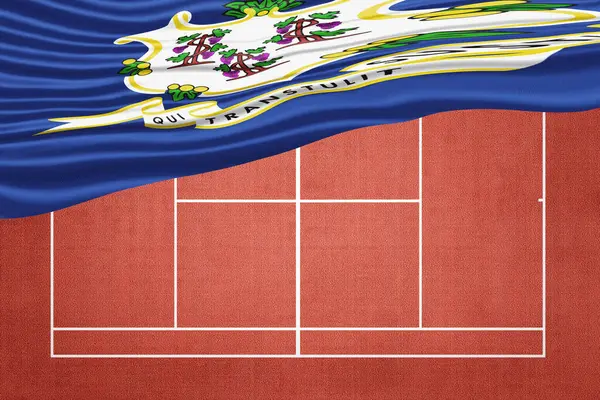 Connecticut Bayrağı Clay Tenis Sahasında, Spor Sembolü