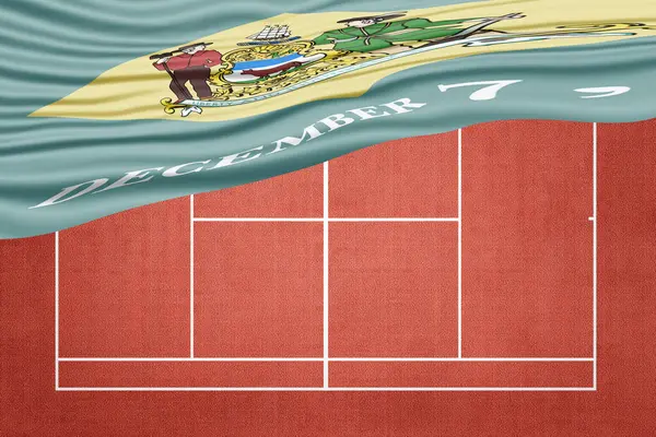 Clay Tenis Sahası Delaware Bayrağı, Spor Sembolü