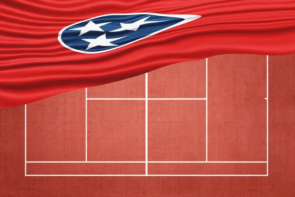 Clay Tenis Sahasında Tennessee Bayrağı, Spor Sembolü