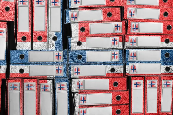 Norveç Bayrak Renkleri Dosya Yığını, Bürokrasi ve Devlet İdaresi Onayı