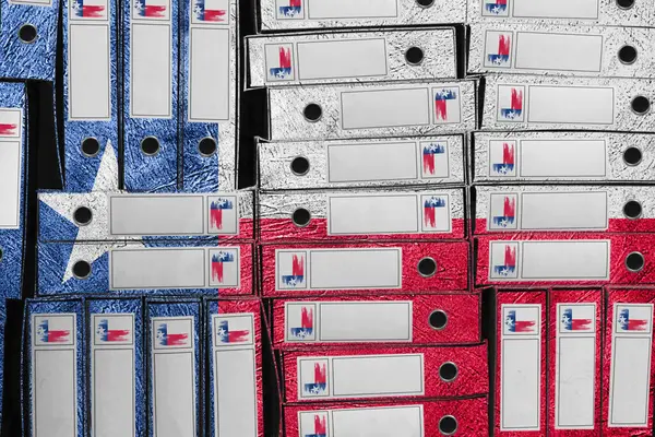 Texas Bayrak Renkleri Dosya Yığını, Bürokrasi ve Devlet İdaresi Onayı