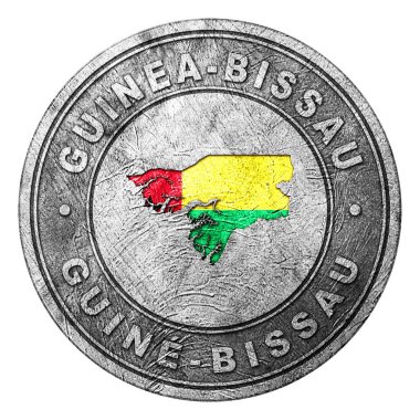 Haritalı Gine Bissau Bayrak Düğmesi, Bozuk Para Biçimi
