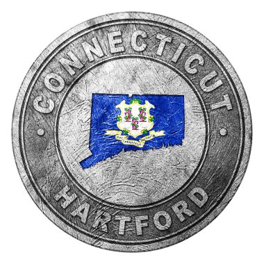 Haritalı Connecticut Bayrak Düğmesi, Bozuk Para Biçimi