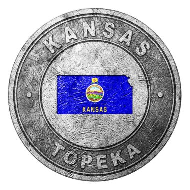 Haritalı Kansas Bayrak Düğmesi, Bozuk Para Biçimi