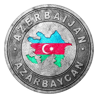 Haritalı Azerbaycan Bayrak Düğmesi, Bozuk Para Biçimi