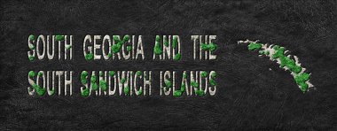 Güney Georgia ve Güney Sandviç Adaları 'nın haritası Yeşil Gündem, İklim Mesajı