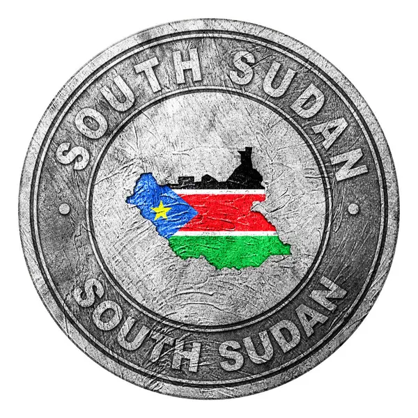 Haritalı Güney Sudan Bayrak Düğmesi, Bozuk Para Biçimi