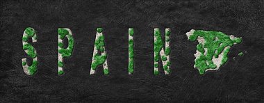 İspanya Haritası Yeniden Ormanlama Yeşil Gündem, İklim Mesajı