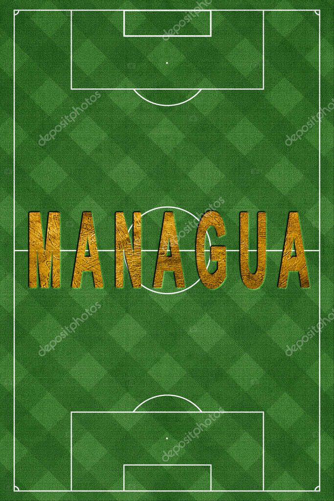 Managua Tourism and travel, white background