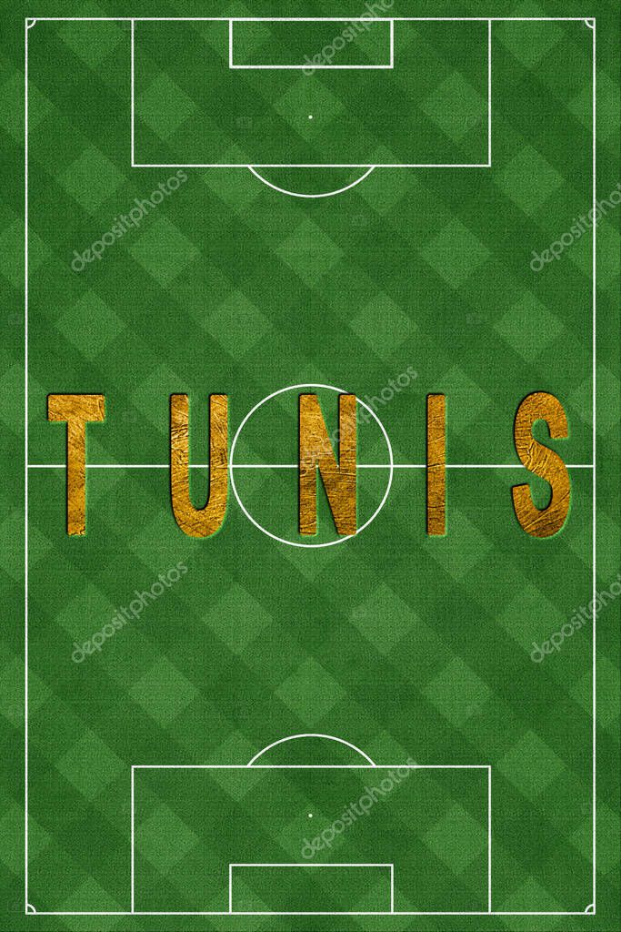 Tunis Tourism and travel, white background