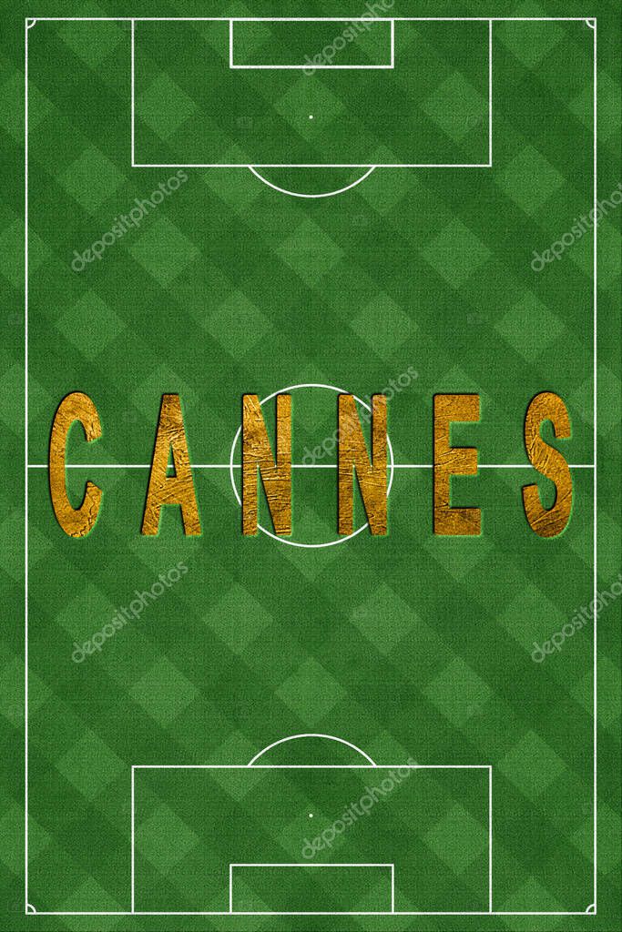 Cannes Tourism and travel, white background