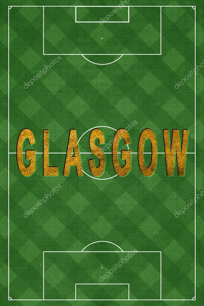 Glasgow Tourism and travel, white background