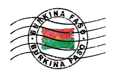Burkina Faso Pasaportu Bayrak Seyahat Belgesi Sembolü