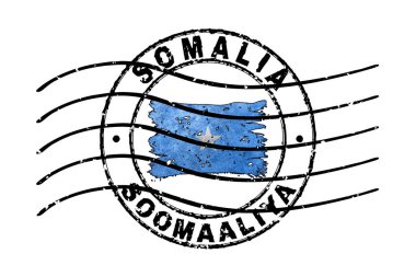 Somali Pasaport Damgası Bayrak Seyahat Belgesi Sembolü