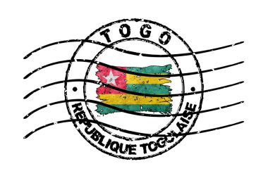 Togo Pasaport Damgası Bayrak Seyahat Belgesi Sembolü