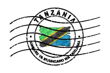 Tanzanya Pasaportu Bayrak Seyahat Belgesi Sembolü