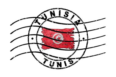Tunus Pasaportu Bayrak Seyahat Belgesi Sembolü