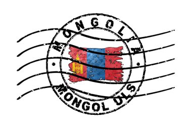 Moğolistan Pasaportu Bayrak Seyahat Belgesi Sembolü