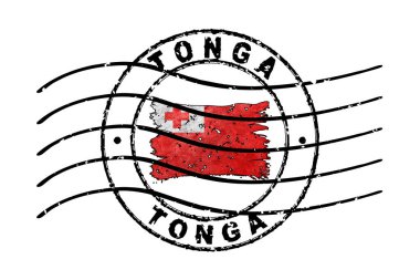 Tonga Pasaport Damgası Bayrak Seyahat Belgesi Sembolü