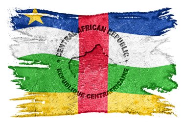 Harita Fırça Vuruşu, Kırpma Yolu ile Orta Afrika Cumhuriyeti Bayrağı