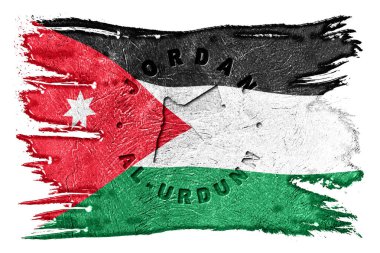 Harita Fırça Vuruşu, Kırpma Yolu ile Ürdün Bayrağı