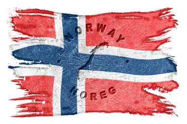 Harita Fırça Vuruşu, Kırpma Yolu ile Norveç Bayrağı