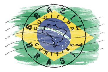 Brezilya Curitiba Yuvarlak Mühürlü Harita Tasarımı