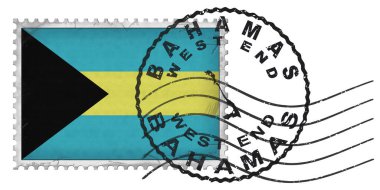 Ulusal Bayrak ve Posta Damgasıyla Bahamalar Batı Yakası Damgası