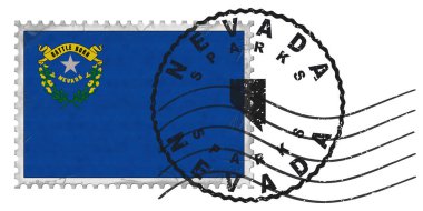 Nevada Ulusal Bayrak ve Posta Damgalı Damgası