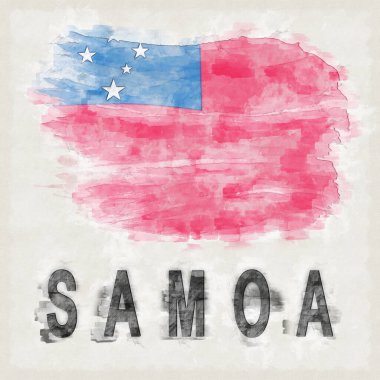 Samoa Ülke Adı Arkaplan Renkleri