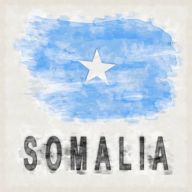 Ülke Adı Arkaplanı olan Somali Ulusal Renkleri