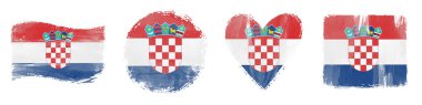 Hırvatistan Bayrağı Beyazın Üzerinde Fırça Vuruşları Belirledi