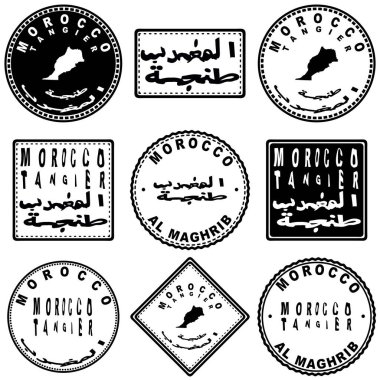 Fas Tangier Yuvarlak Harita Tasarımı