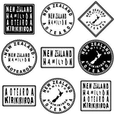 Yeni Zelanda Hamilton Yuvarlak Harita Tasarımı