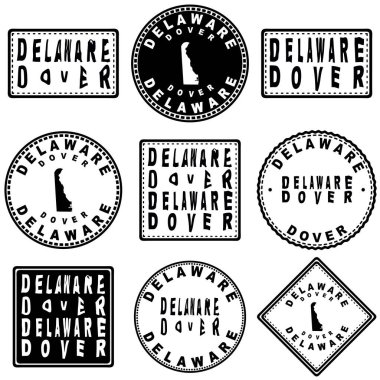 Delaware Dover Yuvarlak Mühür Harita Tasarımı