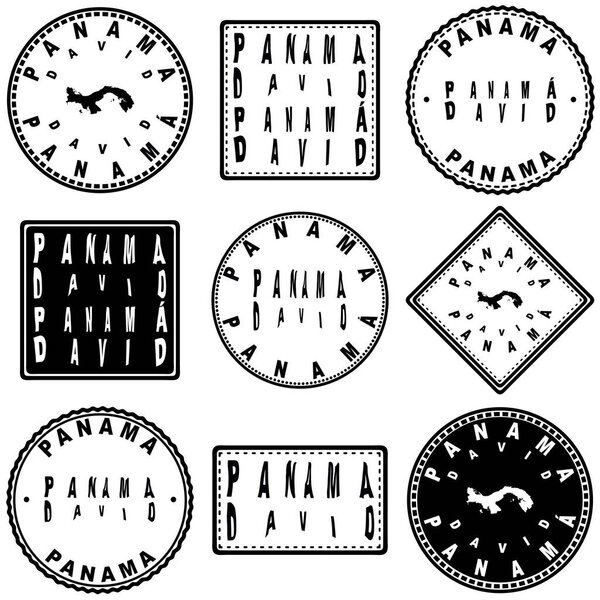 Дизайн круглой карты Панамы Дэвида