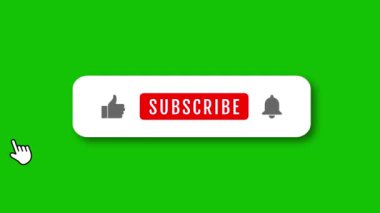 Üye ol ve Anımsat Düğmesi Animasyonu. Youtube için animasyon abone düğmesi. Yorum düğmesini paylaşmak gibi. Tam HD. 4k