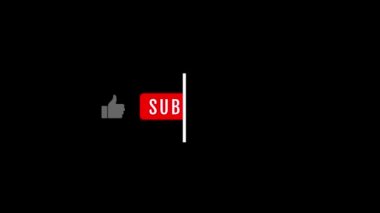 Üye ol ve Anımsat Düğmesi Animasyonu. Youtube için animasyon abone düğmesi. Yorum düğmesini paylaşmak gibi. Tam HD. 4k