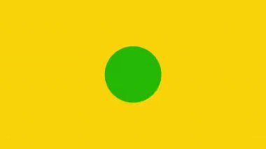 Fütüristik geçiş, şekil animasyonlu beyaz geçişler. Yeşil arkaplanda şekil değişimi. düz şekilli gelecekçi geçiş geçmişlerinin animasyonu. 