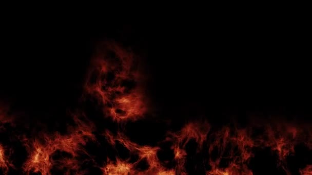 Tűz Keret Hurok Hatás Égő Háttér Tűzzel Absztrakt Háttér Zökkenőmentes — Stock videók