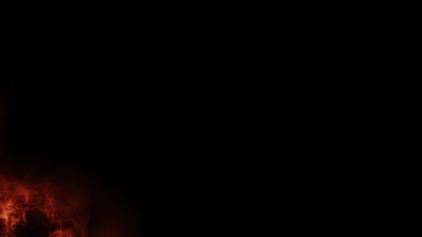 Эффект Петли Огненной Рамки Сжигание Фона Огнем Абстрактный Фон Бесшовный — стоковое видео