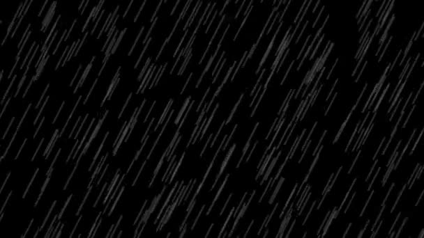 Loop Vallende Regen Achtergrond Regenseizoen Achtergrond Loopbare Regen Vallende Animatie — Stockvideo