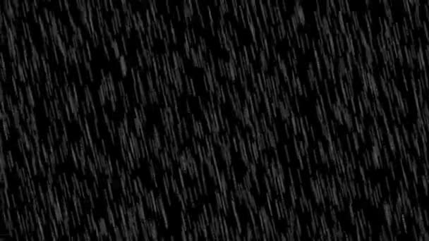 Loop Vallende Regen Achtergrond Regenseizoen Achtergrond Loopbare Regen Vallende Animatie — Stockvideo