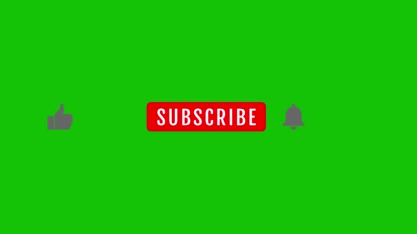 Abonnieren Und Reminder Button Animation Animierter Abonnementbutton Für Youtube Kommentar — Stockvideo