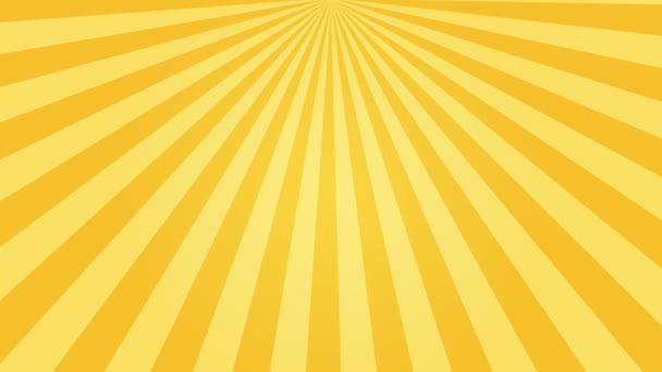 Komiczne Tło Pop Promienie Promienie Słoneczne Obracające Się Dla Komiksu — Wideo stockowe