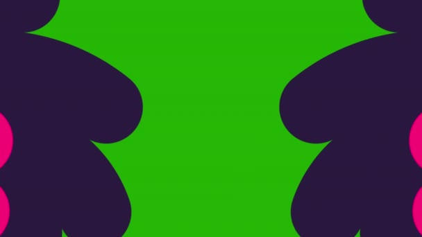 Futuristic Transition Animated White Transitions Shape Animation Shape Tranition Green — Stock Video